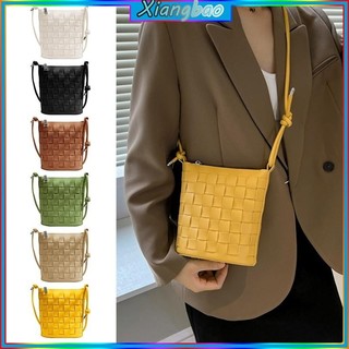 Xiangbao thời trang nữ dệt túi điện thoại đeo ngang túi xách và ví túi đeo vai nhỏ