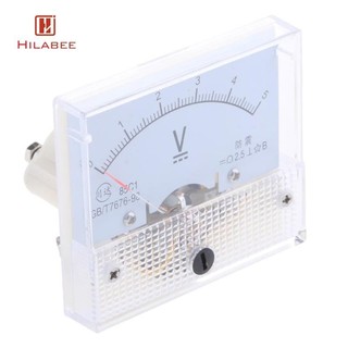85c1 dc hình chữ nhật ampe ampe ampe máy kiểm tra dòng điện analog bảng vôn kế 0-5 v