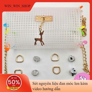 [HÀNG SẴN ] FREESHIP SÉT PHỤ KIỆN LÀM TÚI CANVAS, DÂY XÍCH , KHOEN D