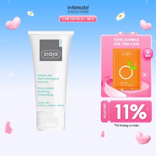 Kem Dưỡng Ẩm Da Mặt Dịu Nhẹ 5% Urê Ziaja Med Atopic Skin Dermatological Formula Giảm Thô Ráp Nứt Nẻ 50ml
