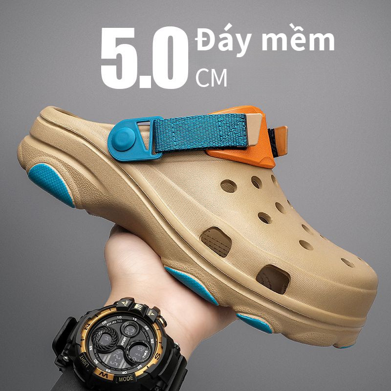 Dép Clogs DepClogss Giày Sục Clogs Giày Sandal Đế Mềm Chống Trượt Phong Cách Thể Thao Thời Trang Mùa Hè Cho Nam