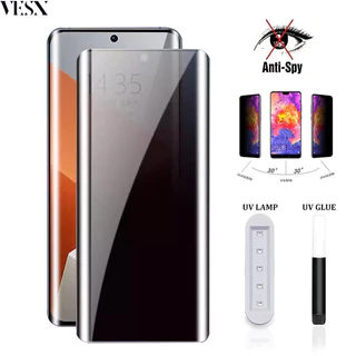 UV Kính cường lực full màn chống nhìn trộm chống vân tay cho Redmi Note 15 14 13 Pro Plus 4G 5G 2026