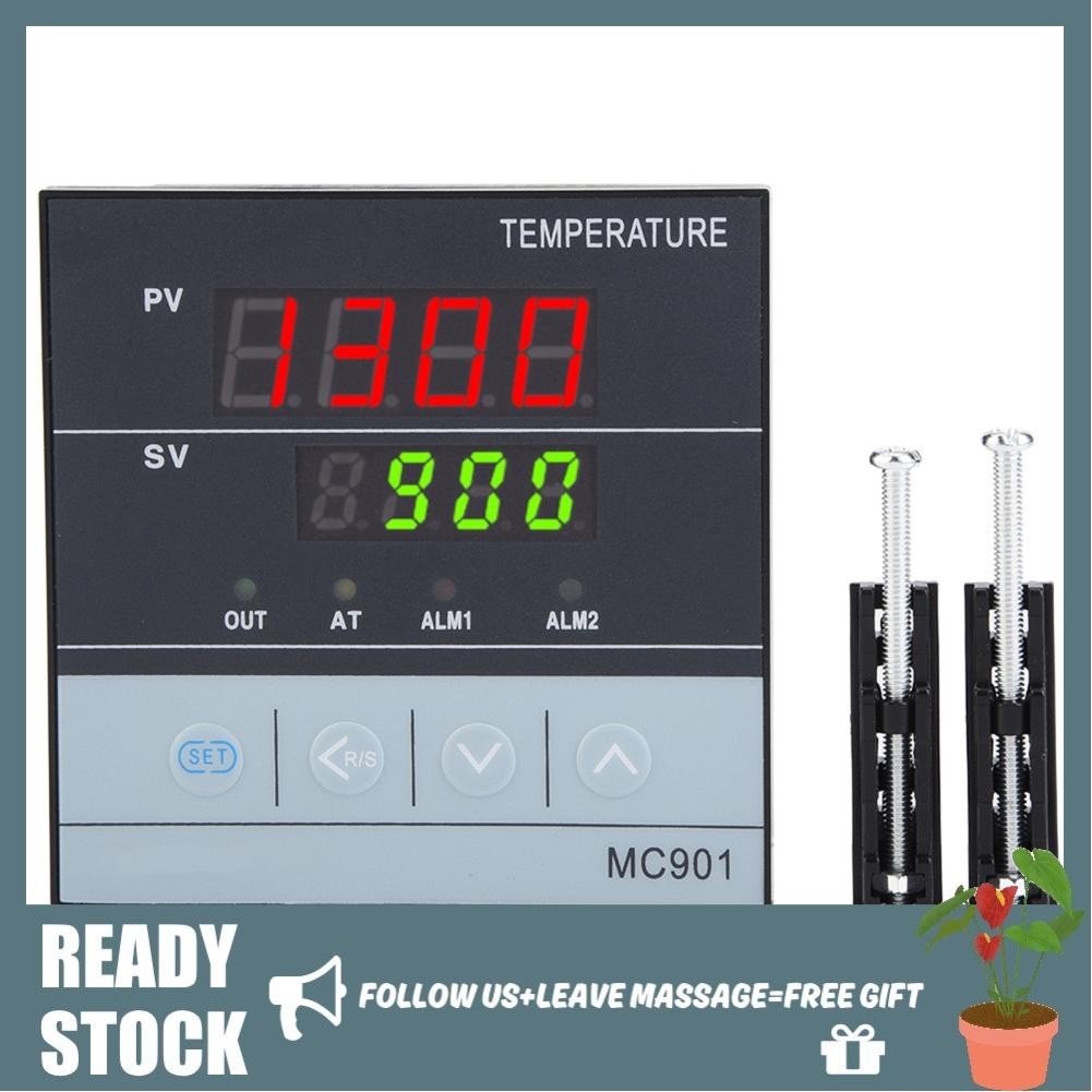 Dajrrhd MC901 Digital Waterproof PID Temperature Controller K Type PT100 Sensor Input Relay SSR Output
