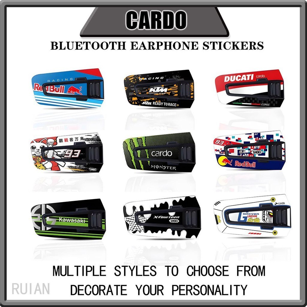 Thích hợp cho tai nghe Bluetooth CARDO CARDO EDGE thế hệ thứ hai Vỏ bảo vệ trang trí Vòng hoa Nhãn d