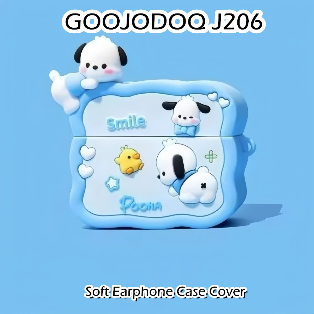 GOOJODOQ [Chất lượng cao] Dành cho Ốp lưng GOOOJDOQ J206 Hình dạng dễ thương Vỏ tai nghe silicon mềm