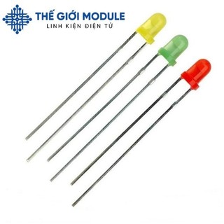 Led 3MM màu vàng, xanh dương, xanh lá, đỏ - thegioimodule