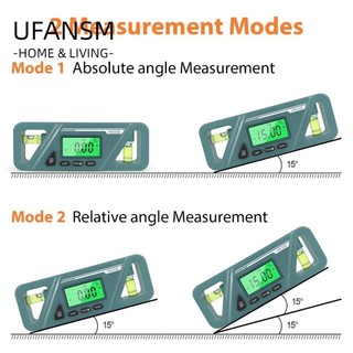 Ufansm máy đo góc cấp kỹ thuật số 360° đo thước đo vát điện tử