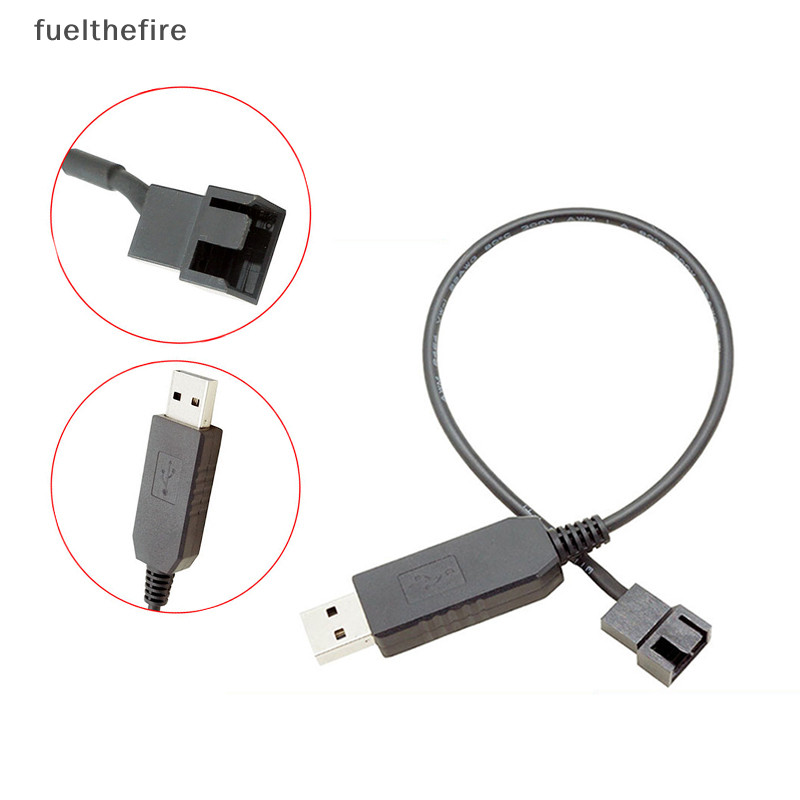 Fuelthefire USB Sang 4Pin PWM 5V Đến 12V Boost Line USB Tay Quạt PC Bộ Chuyển Đổi Nguồn Điện Kết Nối Cáp Chuyển Đổi Cho PC Quạt Làm Mát Mới
