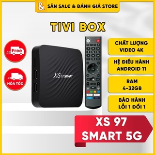 Tivi Box XS 97 Smart 5G (BH Lỗi 1 Đổi 1) - Phân Giải 4K HDR 10 - Hệ Điều Hành Android 11