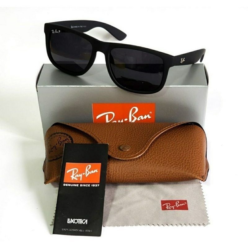 Oakley / Ray · Ban-Justin Rb4165 Đen / Malong phân cực / Mujer