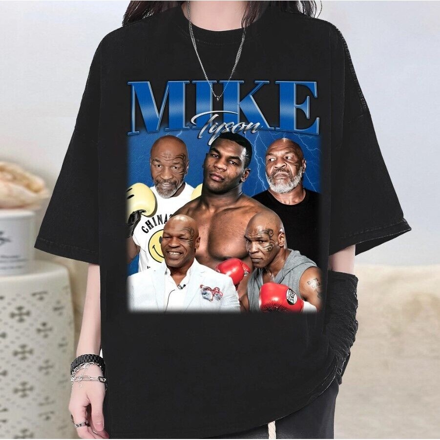 Bánh quế 2024 cho bạn bè Áo thun Mike Tyson, Áo sơ mi Mike Tyson, Áo thun ngắn tay Unisex Tất cả các