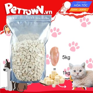 (Hỏa Tốc) Gà sấy lạnh dành cho chó và mèo (100% gà thật) - Pet Town