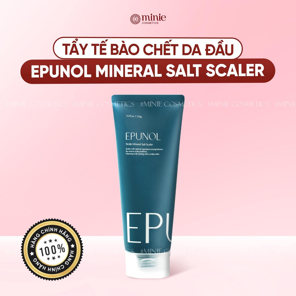 Tẩy tế bào chết da đầu muối khoáng Epunol Scalp Mineral Salt Scaler 150g
