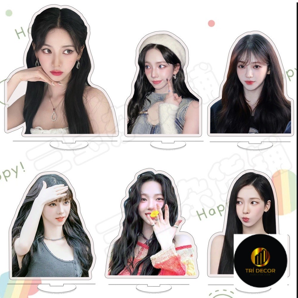 Yu Ji Min Aespa Acrylic Standee Quà tặng học sinh hai mặt