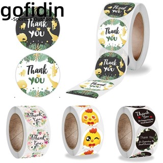 gofidin 500 Nhãn Dán Thank You Dán Trang Trí Phong Bì/Quà Tặng DIY