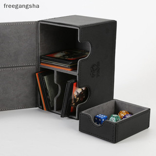 Cards Sleeved Card Storage Box Card Case Magnetic Card Storage Box Trading Cards Top Side-Loading Deck Case Display Cards Case FDH