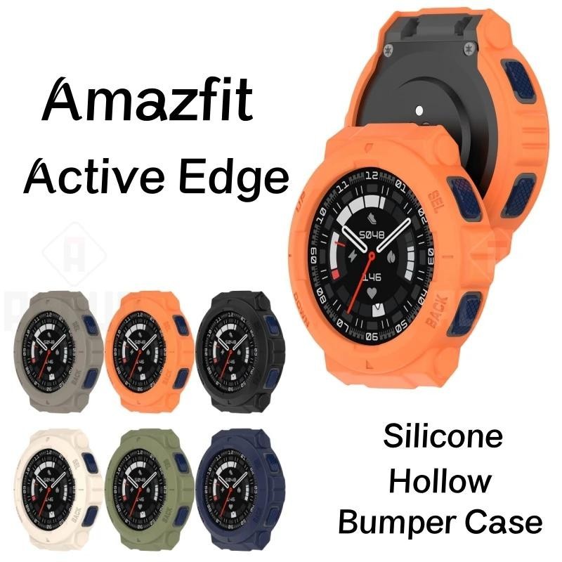 Huami Amazfit Active Edge Ốp lưng TPU mềm bảo vệ kính cường lực trong suốt Bảo vệ màn hình cho Amazf