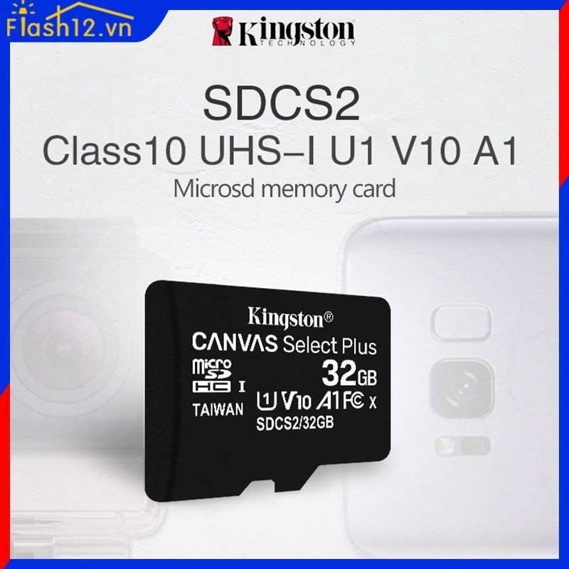 Thẻ Nhớ Kingston 128gb 32gb Micro Sd Tf 64gb 256gb100mb/s Tốc Độ Đọc flash12_vn