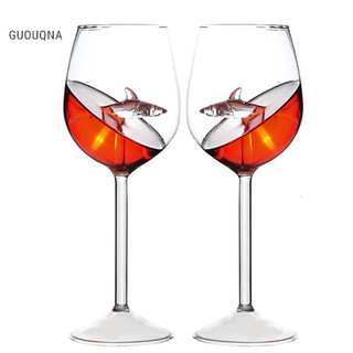 Guouqna ly rượu thủy tinh cá mập rượu vang đỏ kính cao gót rượu vang đỏ ly quà cưới guouqna