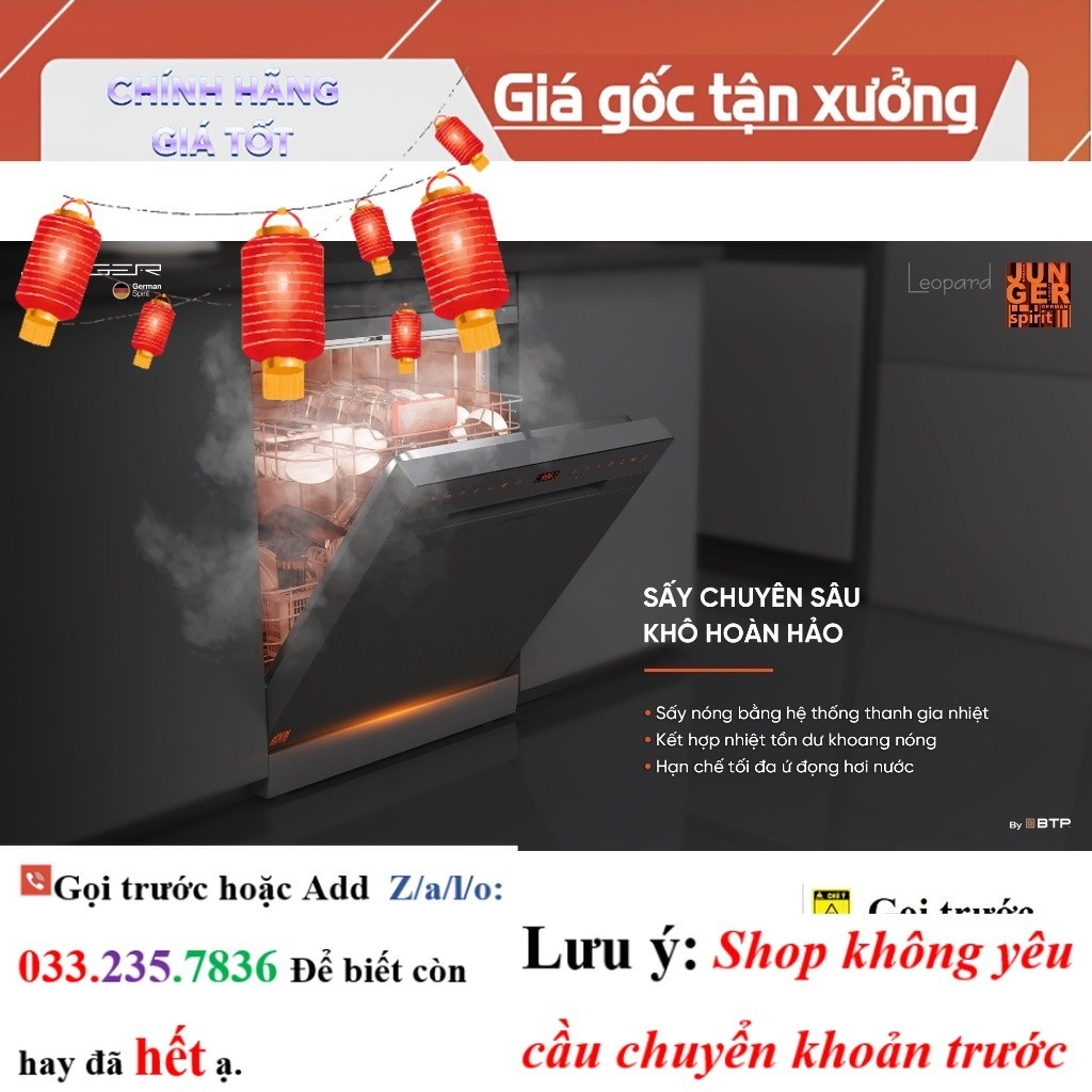 <new> [HÀNG CHÍNH HÃNG] MÁY RỬA BÁT JUNGER DWJ-143