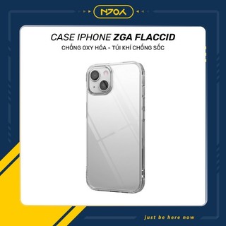 Ốp Lưng Trong Suốt Cao Cấp Chống Oxy Hóa Zga Crystal Flaccid Viền Siêu Dẻo Chống Sốc Bảo Vệ Camera Cho Ip 13 Pro Max