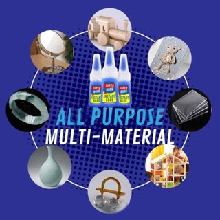 2pcs 20g Multi-purpose Strong Adhesive Super Bond Instant Glue for Plastic Ceramic
