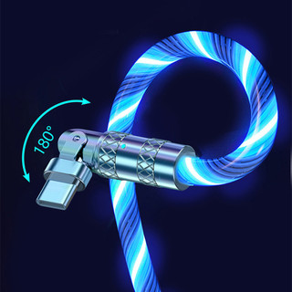 120w USB Cáp Sạc Nhanh Có Đèn LED Cho Thoại IPhone Android Type-C