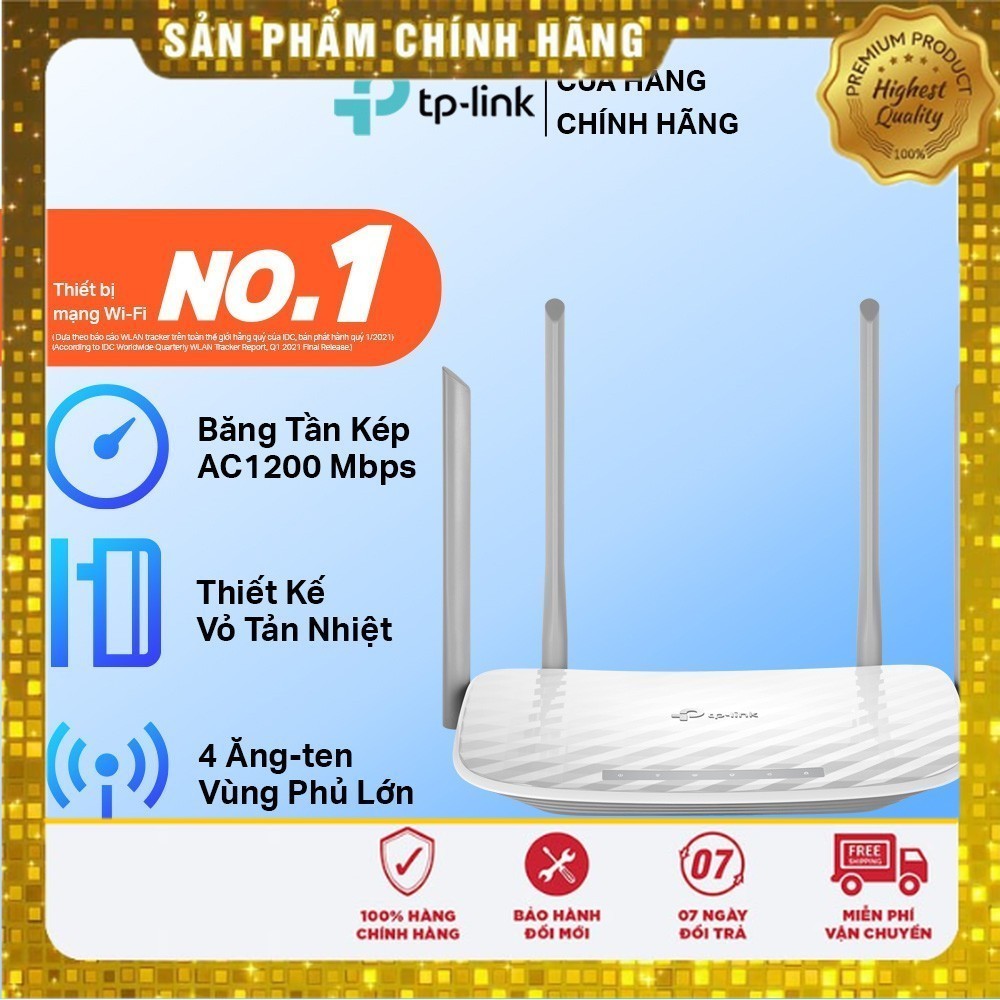 [Hỏa Tốc] Bộ Phát Wifi TP-Link Archer C50 Chuẩn AC 1200Mbps Chính Hãng Sản phẩm chính hãng Tp-_Link