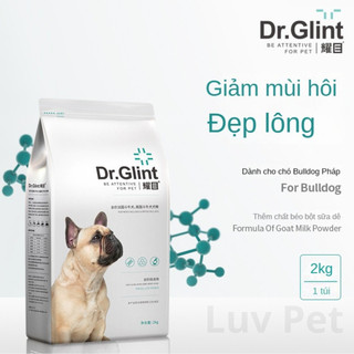 Thức ăn cho chó bull pháp-dr.glint làm đẹp thú cưng dinh dưỡng cân bằng 2kg
