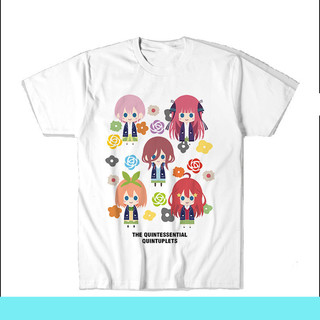 Áo thun Gotoubun no Hanayome Chibi Kawaii ngắn tay