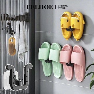 EELHOE Dép Đi Trong Nhà Giá Treo Tường Tự Dính Dép Không Đục Lỗ Bảo Quản Sấy Thoát Nước Móc Treo Nhà Vệ Sinh Phòng Tắm Sắp Xếp miiki_vn