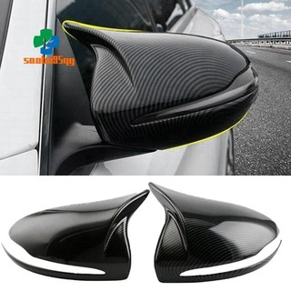 Dành cho xe mercedes benz b c e s glb glc class w205 w213 w253 sợi carbon abs có sừng phong cách bên phía sau gương bao viền