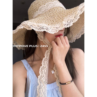 Kỳ nghỉ mũ rơm vành lớn chống nắng tấm che nắng bãi biển mũ rơm chống tia cực tím mũ nữ