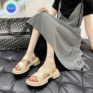 Dép nâng cao đế dày Bonnie Cathy. Dép đế dày mềm mại và chống trượt. Dép đế dày thời trang Hàn Quốc