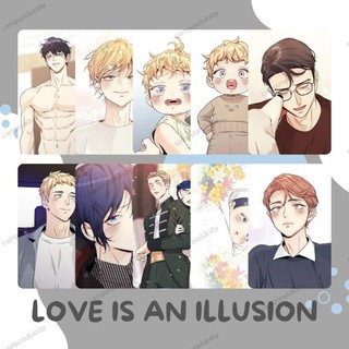 Card glossy ⭐️ photocard love is an illusion volume 2 yaoi - manhwa card - cán màng bóng chống xước - card bo góc