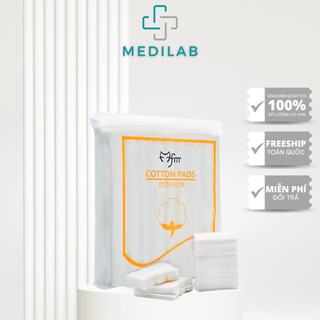 Bông Tẩy Trang Cotton Pads 222 Miếng 3 Lớp Chất Liệu Dày Dặn Sợi Bông Tự Nhiên Mềm Mịn Thấm Hút Nước
