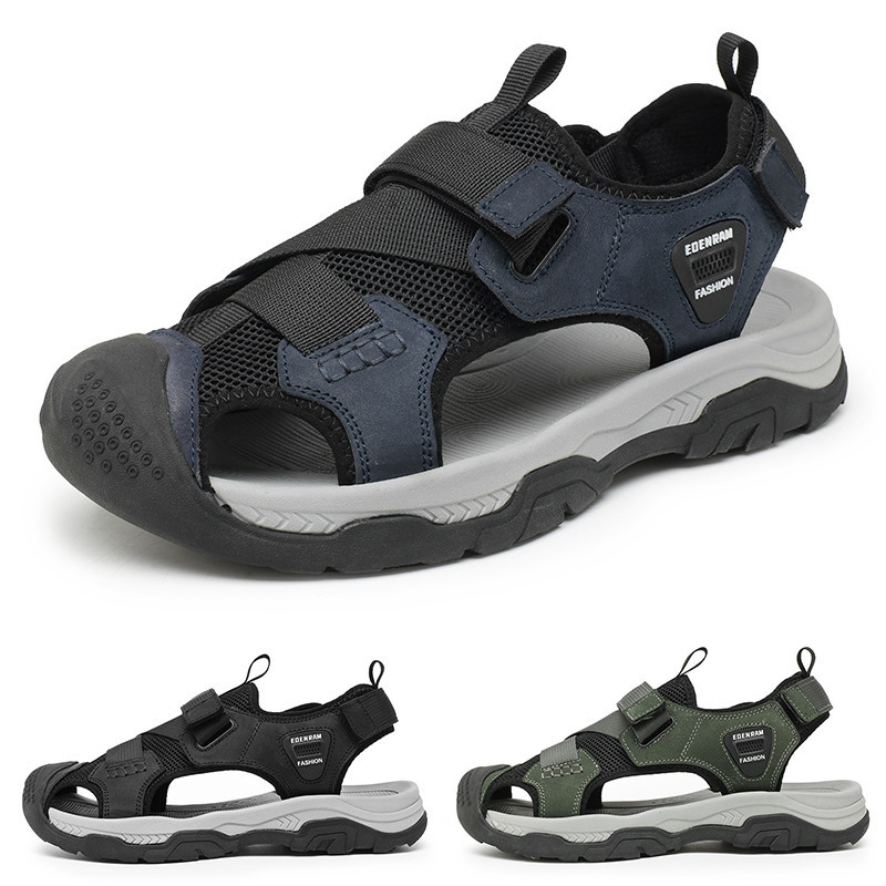 Giày Sandal Nam Bán Chạy Giày Sandal Phủ Ngón Chân Đế Dày Tăng Chiều Cao Dép Đi Biển Sandal Rỗng Thoáng Khí