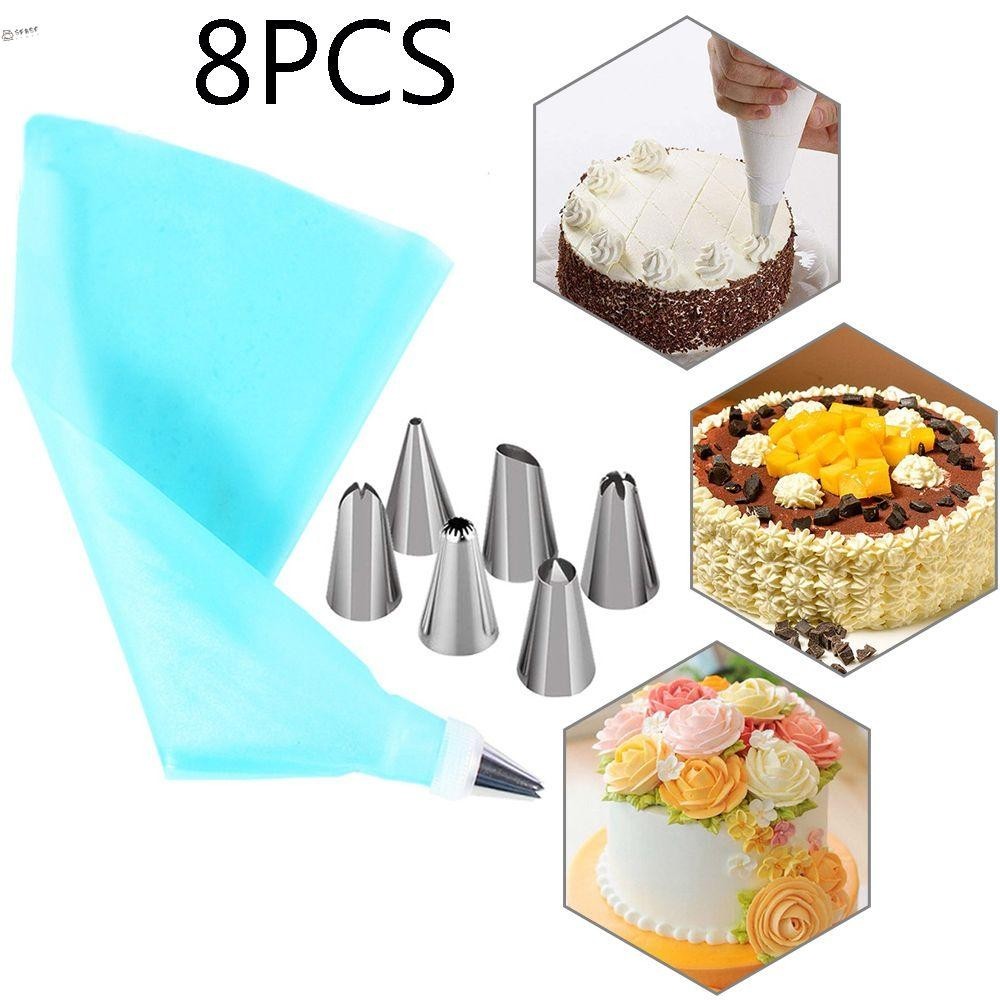 Sfbsf 8 Cái / bộ Icing Piping Vòi Phun Máy Nướng Bánh Kẹo Nga Trang Trí Bánh Cupcake Khuôn Nướng Bánh