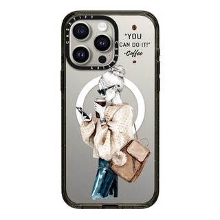 Girl Boss Clear Hard Impact 2.0 Phiên bản từ tính Casetify Ốp điện thoại cho iPhone 16 15 14 13 12 11 Pro Max Plus