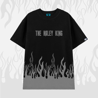 [Nóng bán] Áo Thun lạnh phông Nam Nữ The HALEY King Unisex Tay Lỡ Form Rộng Street wear Phản Quang cá tính cool ngầu