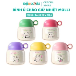 Bình ủ cháo giữ nhiệt cao cấp Molli 500ml