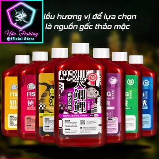 Chai 500ml tinh dầu trộn mồi câu cá sông suối chính hàng hậu fishing