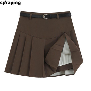 spraying váy Chân váy thời trang váy nữ Phong cách Đơn giản Comfortable Korean WSQ24400AH 14Z240401