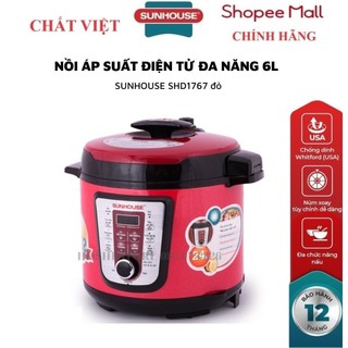Nồi áp suất điện đa năng 6l sunhouse shd1767