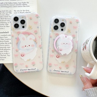 Ốp Lưng Cứng Tương Thích Với iPhone 12 12Pro 12ProMax 13 13Pro 13ProMax 14 14Pro 14ProMax 15 15Pro 15ProMax Ba Lô Họa Tiết Thỏ Nam Châm