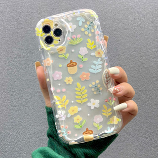 Ốp lưng viền hoa nổi chống sốc - many flowers - vsn025