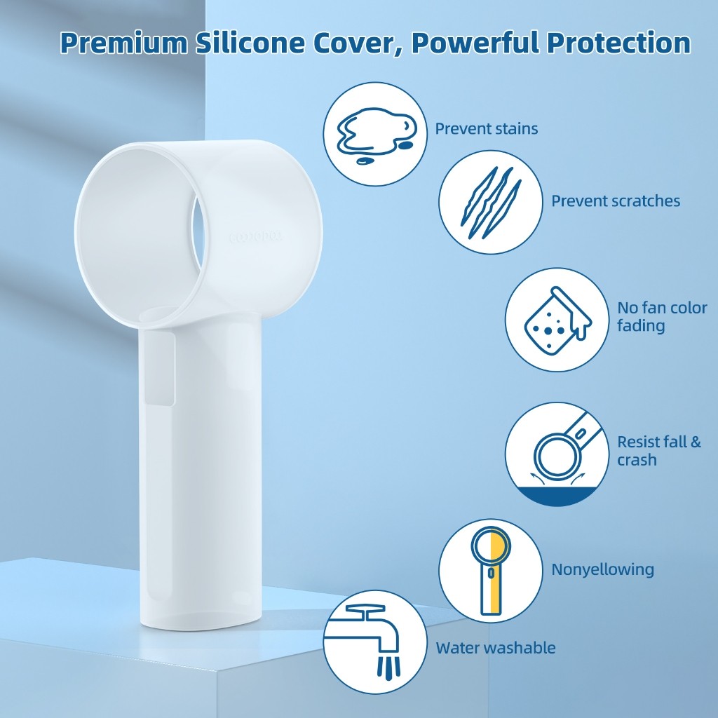 Goojodoq Mini Quạt Bảo Vệ Vỏ Silicon Có Thể Giặt Turbo Jet Tốc Độ Cao Áp Dụng Cho 2025 GFS006 Mới | BigBuy360 - bigbuy360.vn