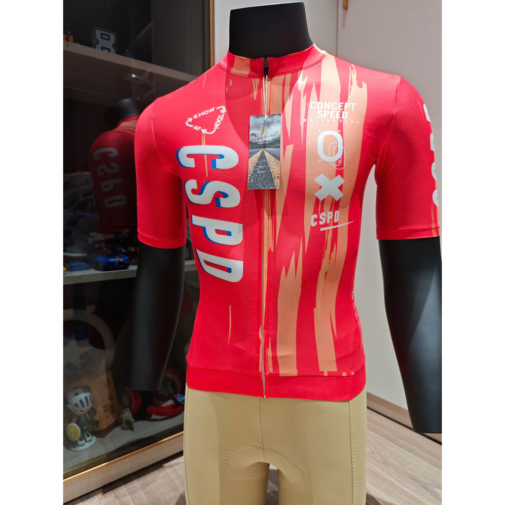 Áo xe đạp Nam cộc tay Team CSPD 2025 RED