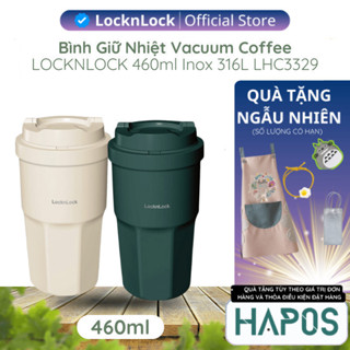 Bình giữ nhiệt LocknLock 460ml Vacuum Coffee Tumbler bằng thép không gỉ 316L sơn tĩnh điện LHC3329 - Hapos Mall