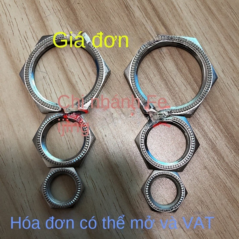Ốc Vít Mạ Kẽm Niken M12 * 1 M18 × 1 Đai Ốc Mặt Bích Đai Ốc Cảm Biến Quang Điện M30 × 1.5 Ốc Vít Có Ngàm - M8